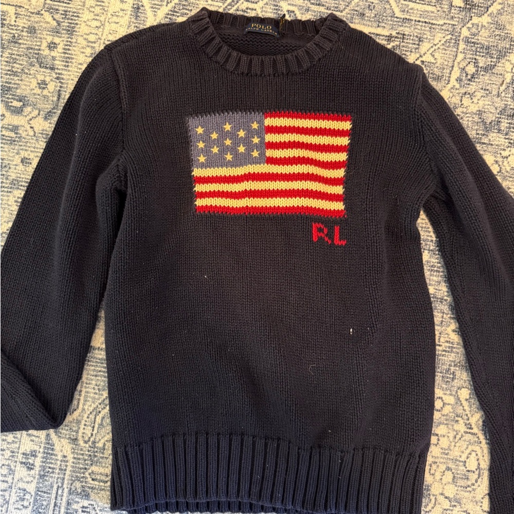 Ralp Lauren Flag Sweater (Boys) M